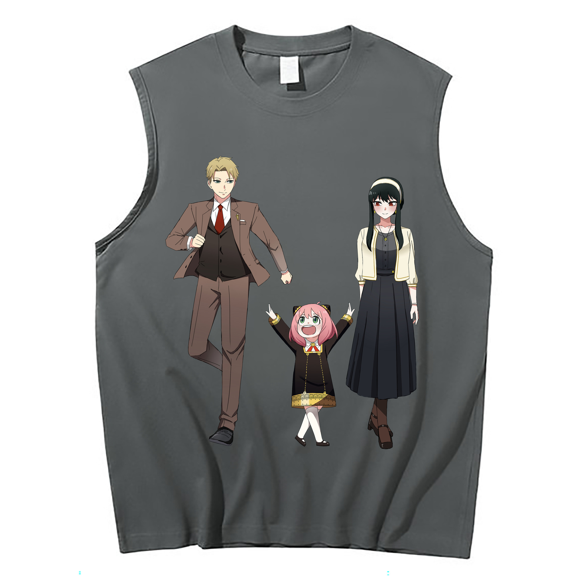 （画像用） SPY×FAMILY间谍家家酒 コットン100％タンクトップ（フロントプリント）